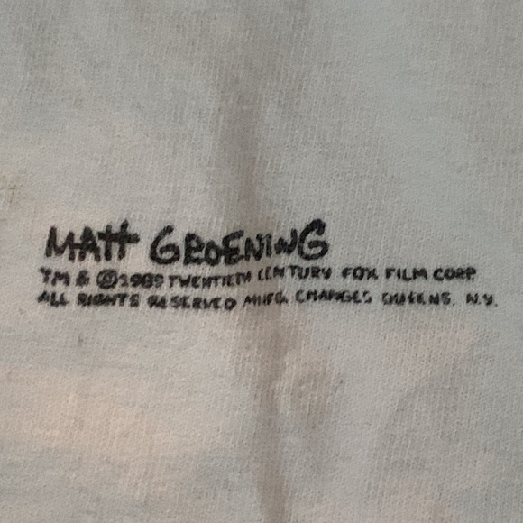 Bartman Shirt Bart Simpson Avenger Of Evil Watch it Dude 1989 Matt Groening vtg - Picture 5 of 7